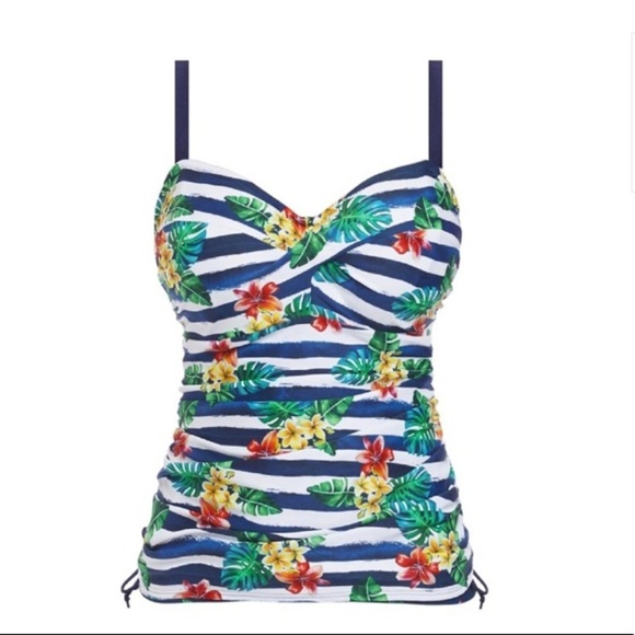 NWT Fantasie Porto Twist Tankini Swim Top 38DD - Picture 3 of 15